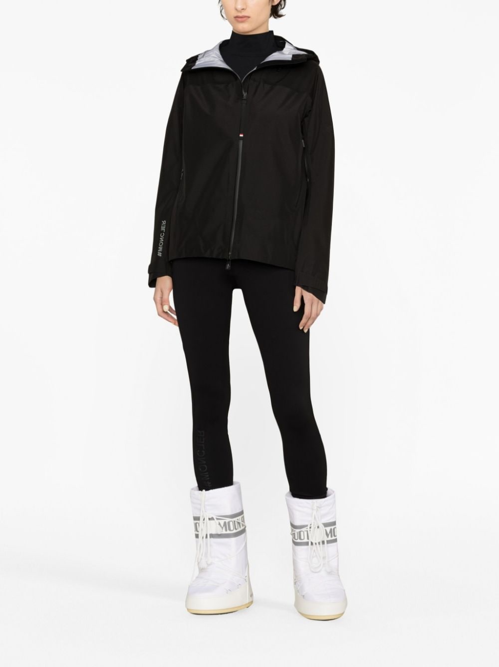 zip-pocket jersey leggings - 2