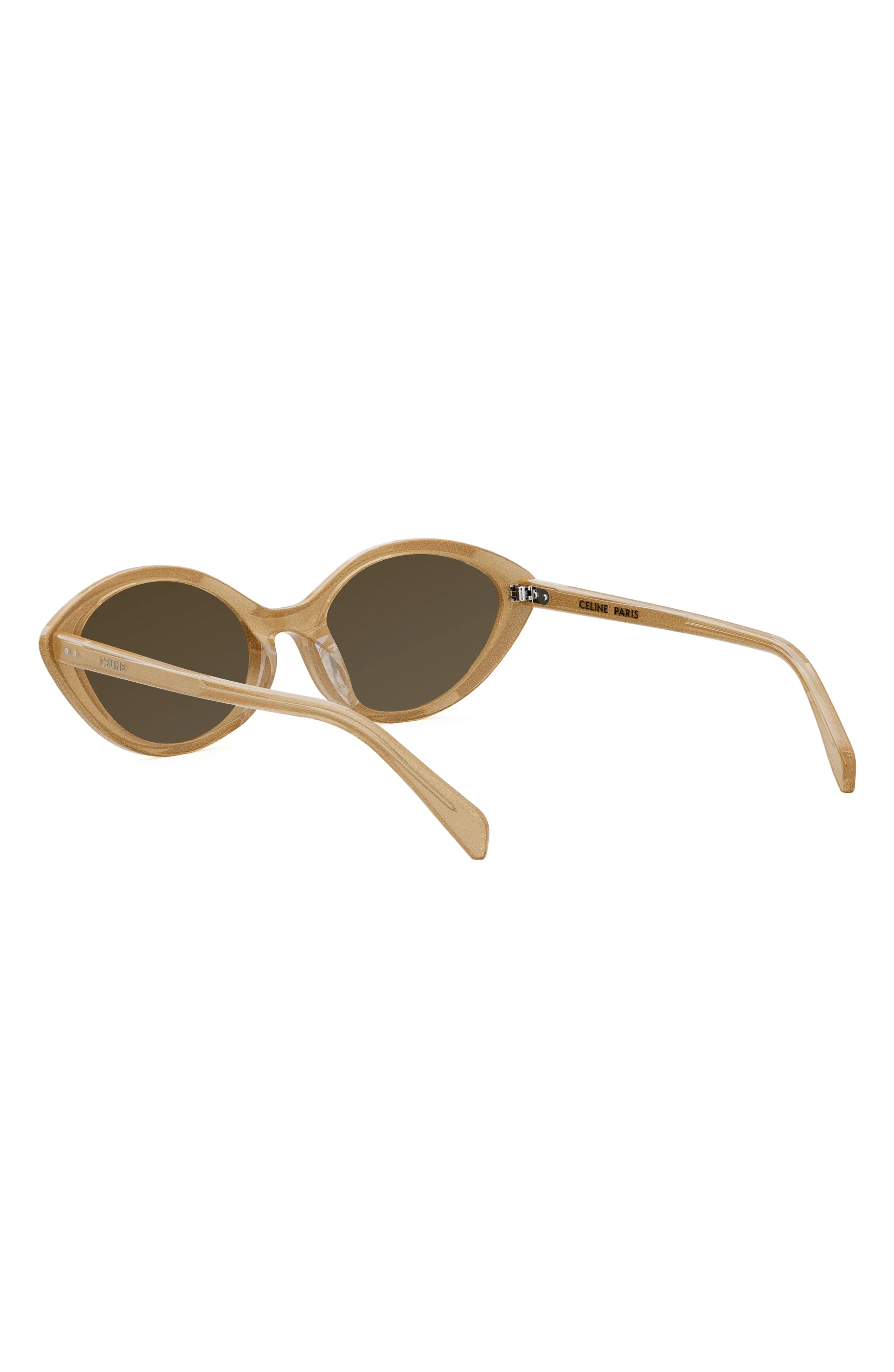 Cat Eye Sunglasses in Beige/Brown - 7