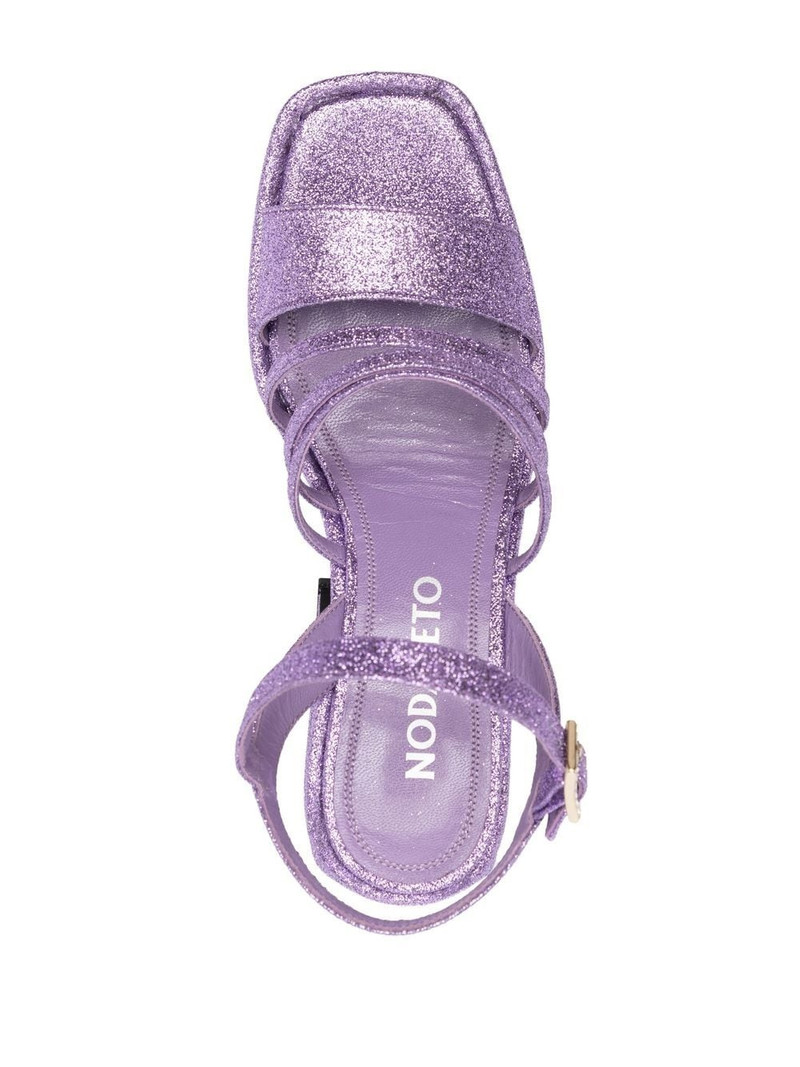 glittered platform pumps 4