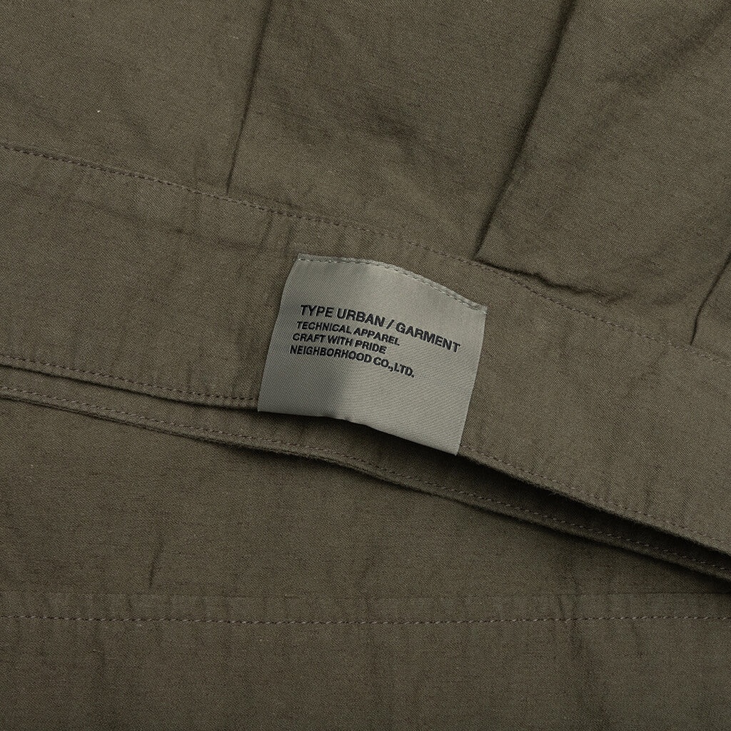 BELTED OFFICER S/S SHIRT - OLIVE DRAB - 4