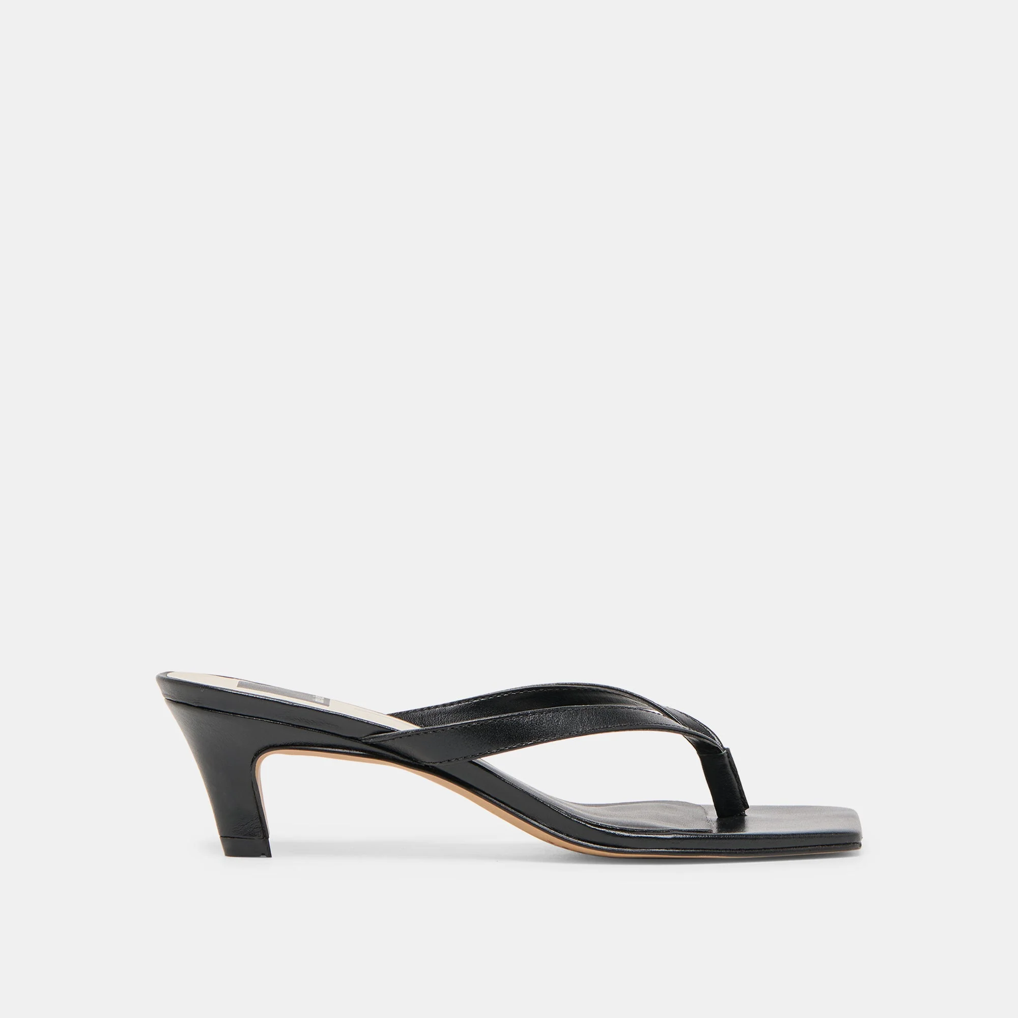 RAMIA HEELS BLACK LEATHER - 1