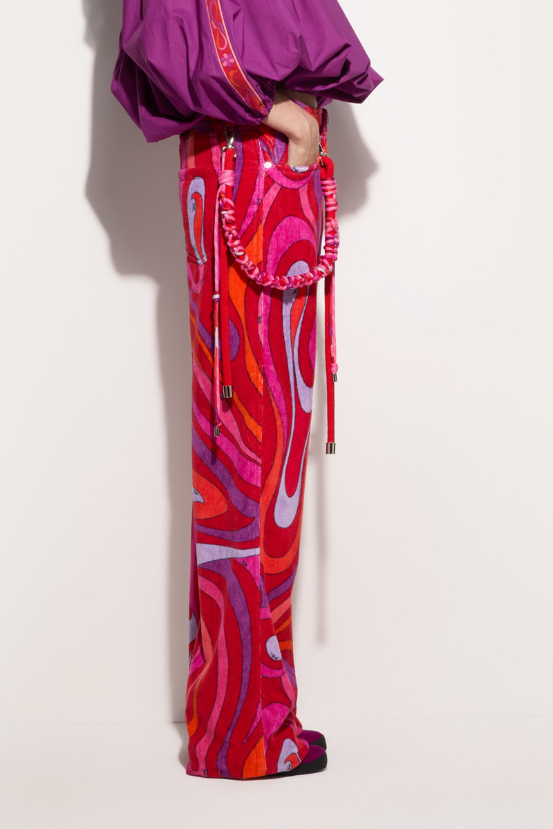 MARMO PRINT WIDE LEG PANTS 5
