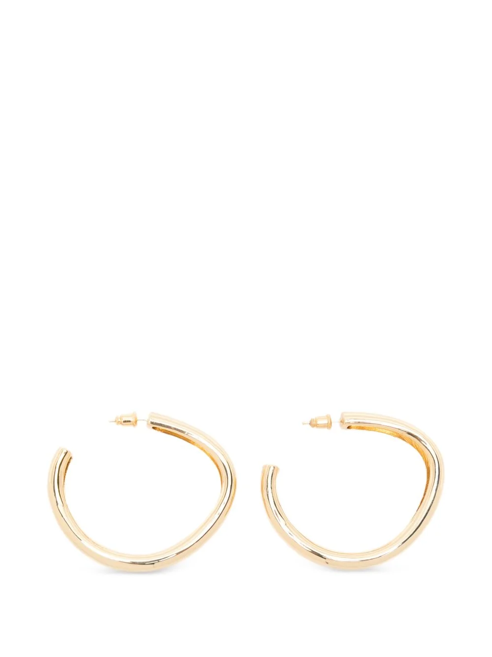 Bean XL organic-shape hoop earrings - 1