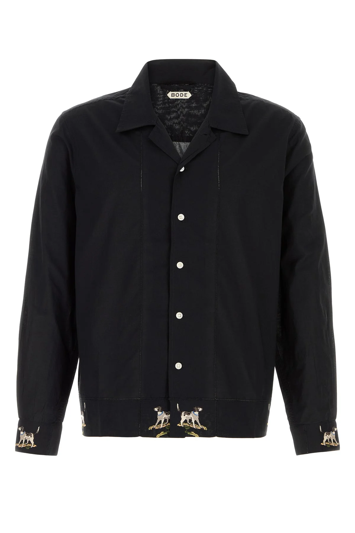 Black poplin Pointer shirt - 1