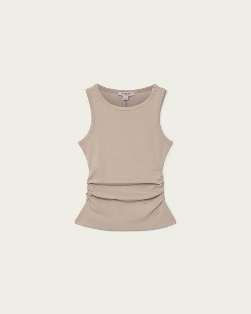 KATARINA BOAT NECK SLIM FIT TANK TOP - 1