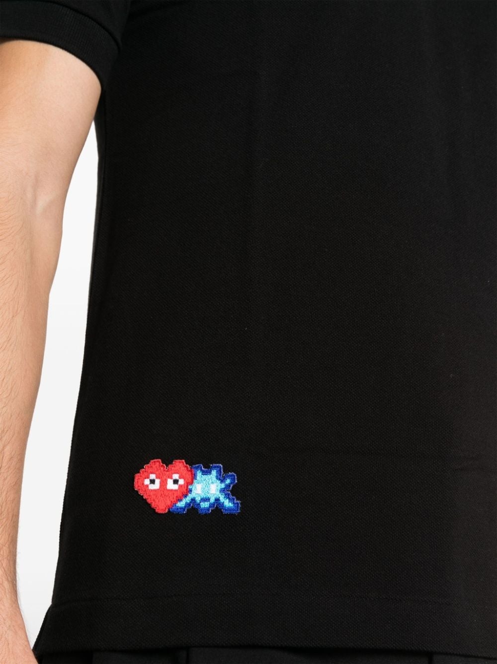 x Invader logo-appliquÃ© polo shirt - 5