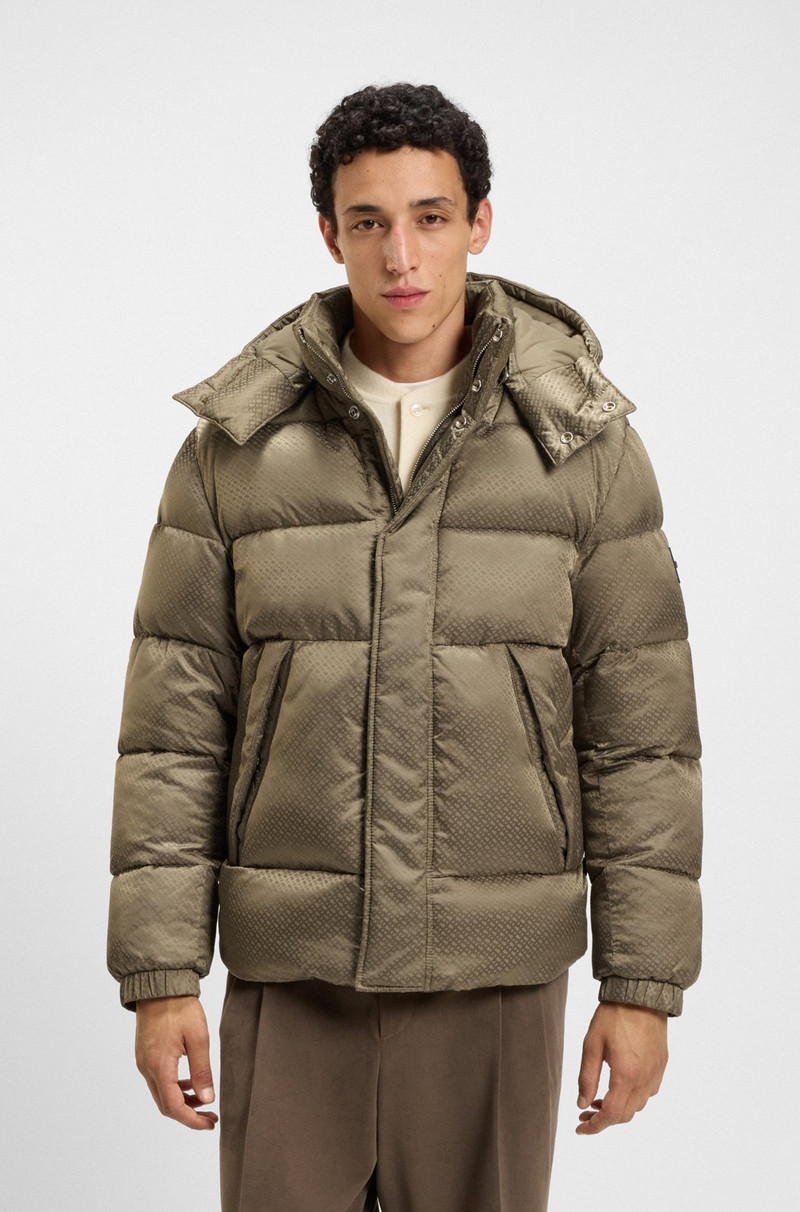 WATER-REPELLENT JACKET WITH MONOGRAM JACQUARD 2