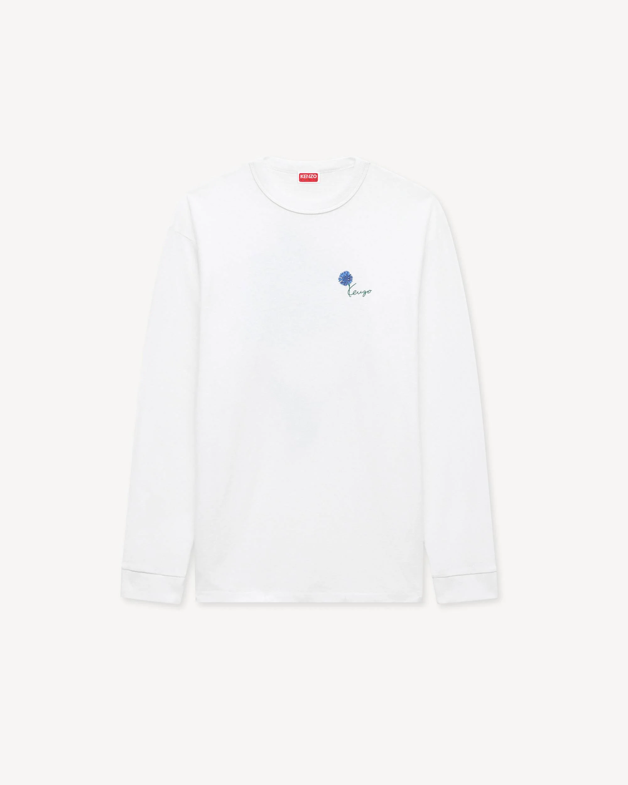 'KENZO Tulip' long sleeves T-shirt in cotton - 1
