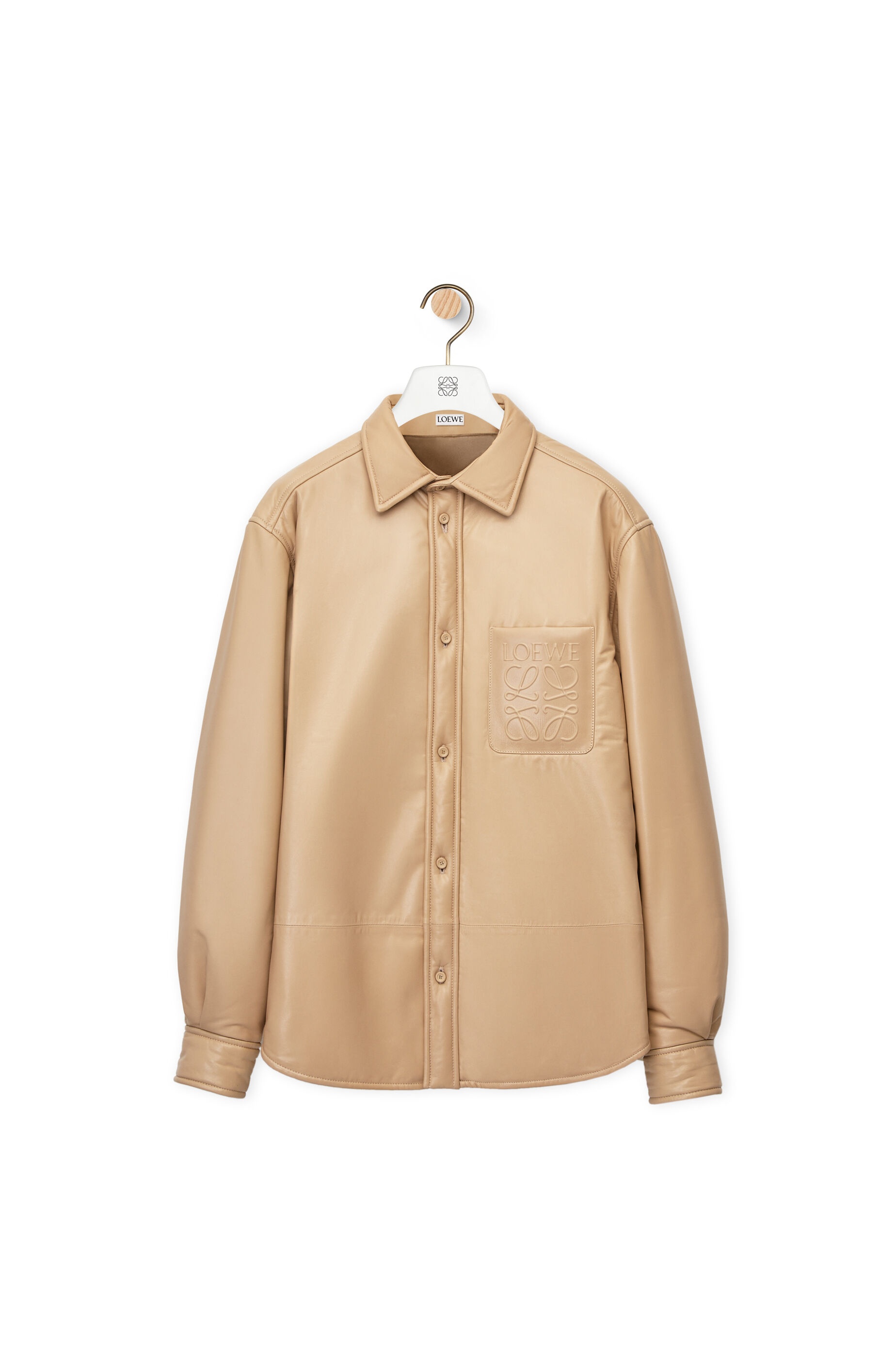 Puffer shirt in nappa - 1