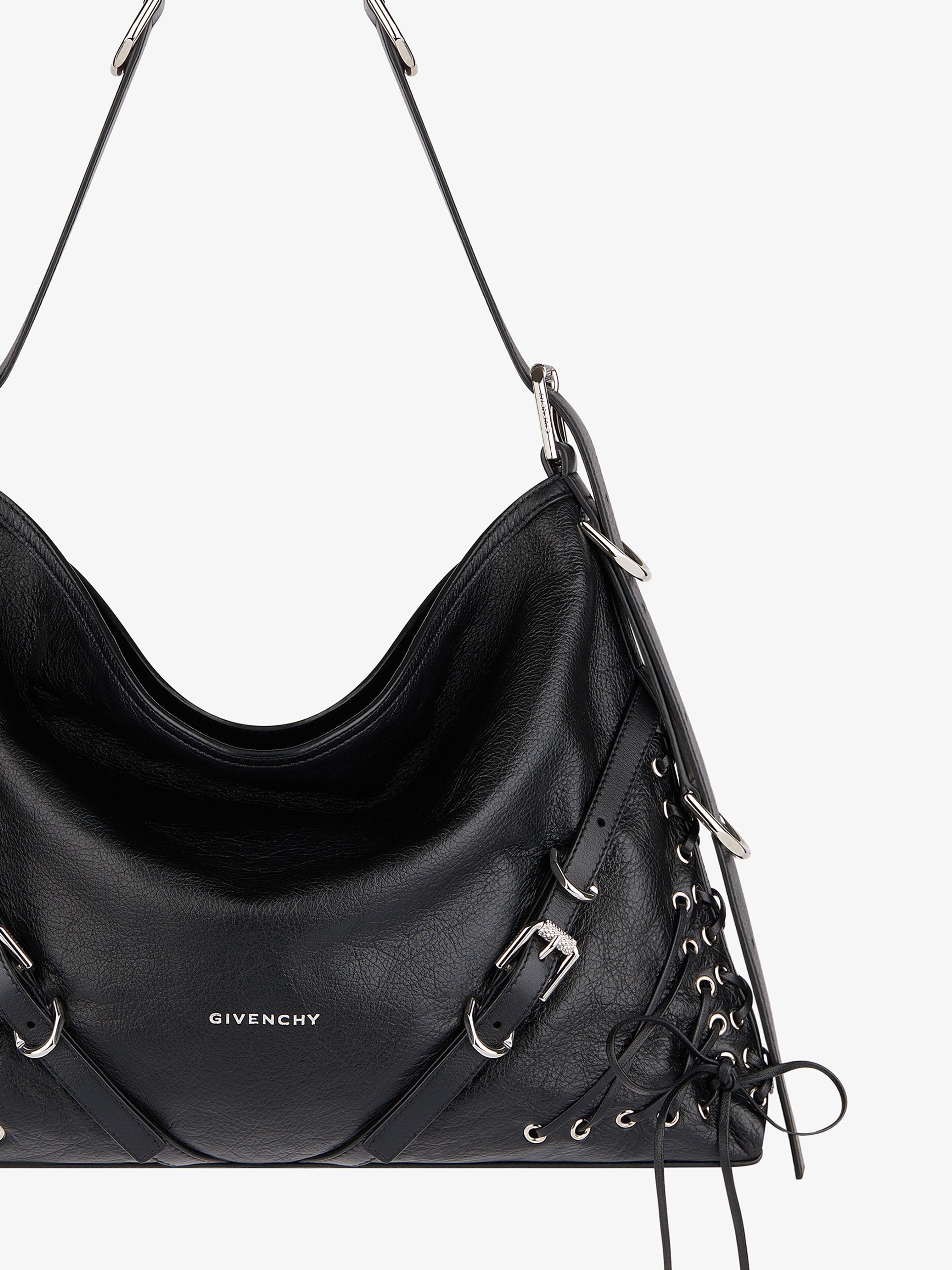 MEDIUM VOYOU BAG IN CORSET STYLE LEATHER - 5