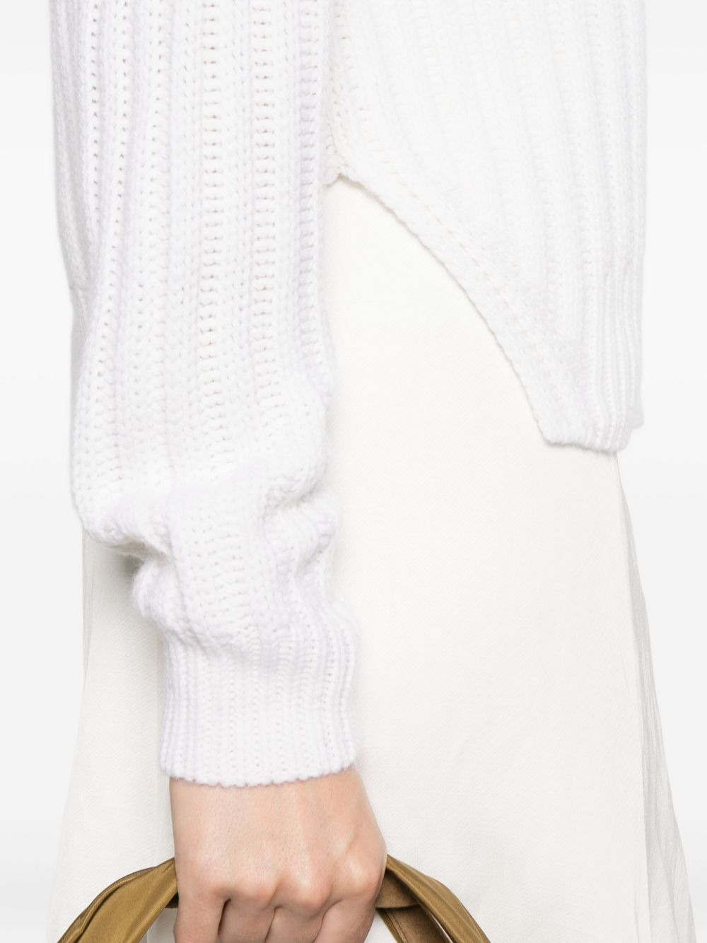ribbed turtleneck sweater - 5