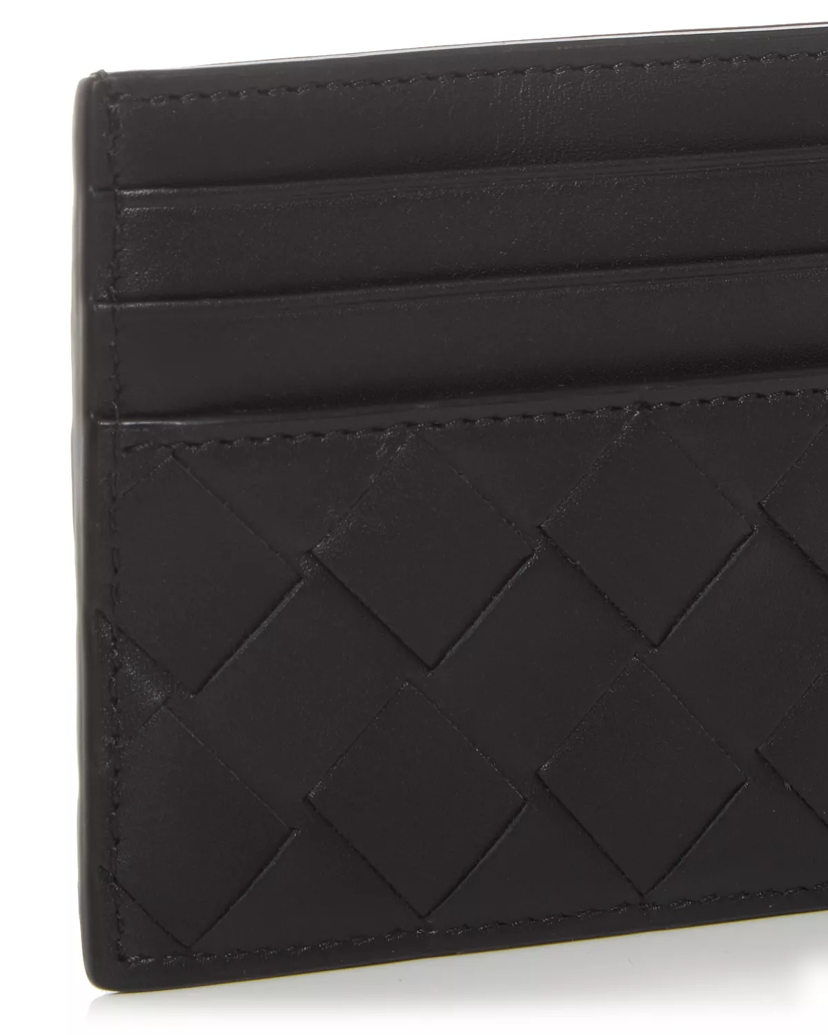 Intrecciato Leather Card Case - 2