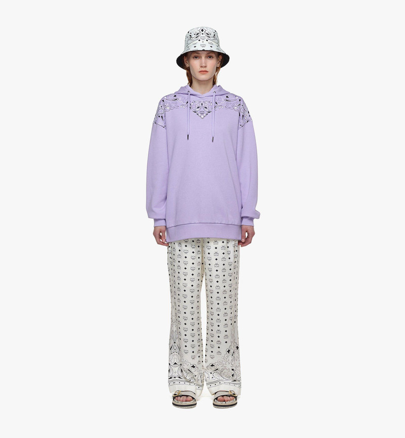 MCM Bandana Print Hoodie in Organic Cotton outlook
