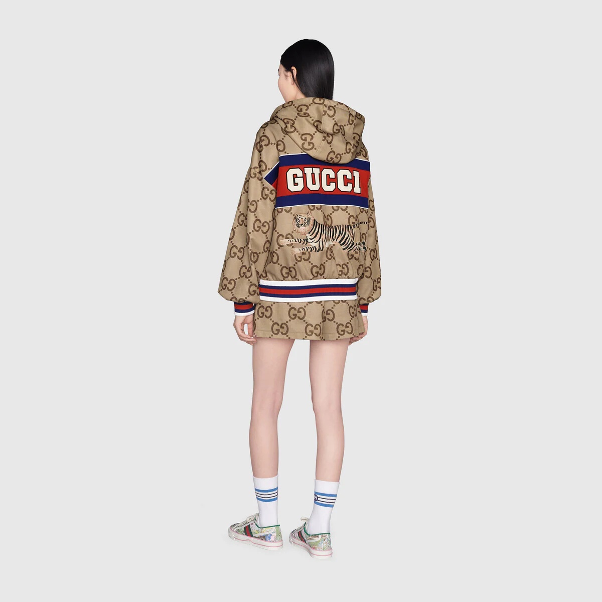 Gucci Tiger jumbo GG jersey shorts - 2