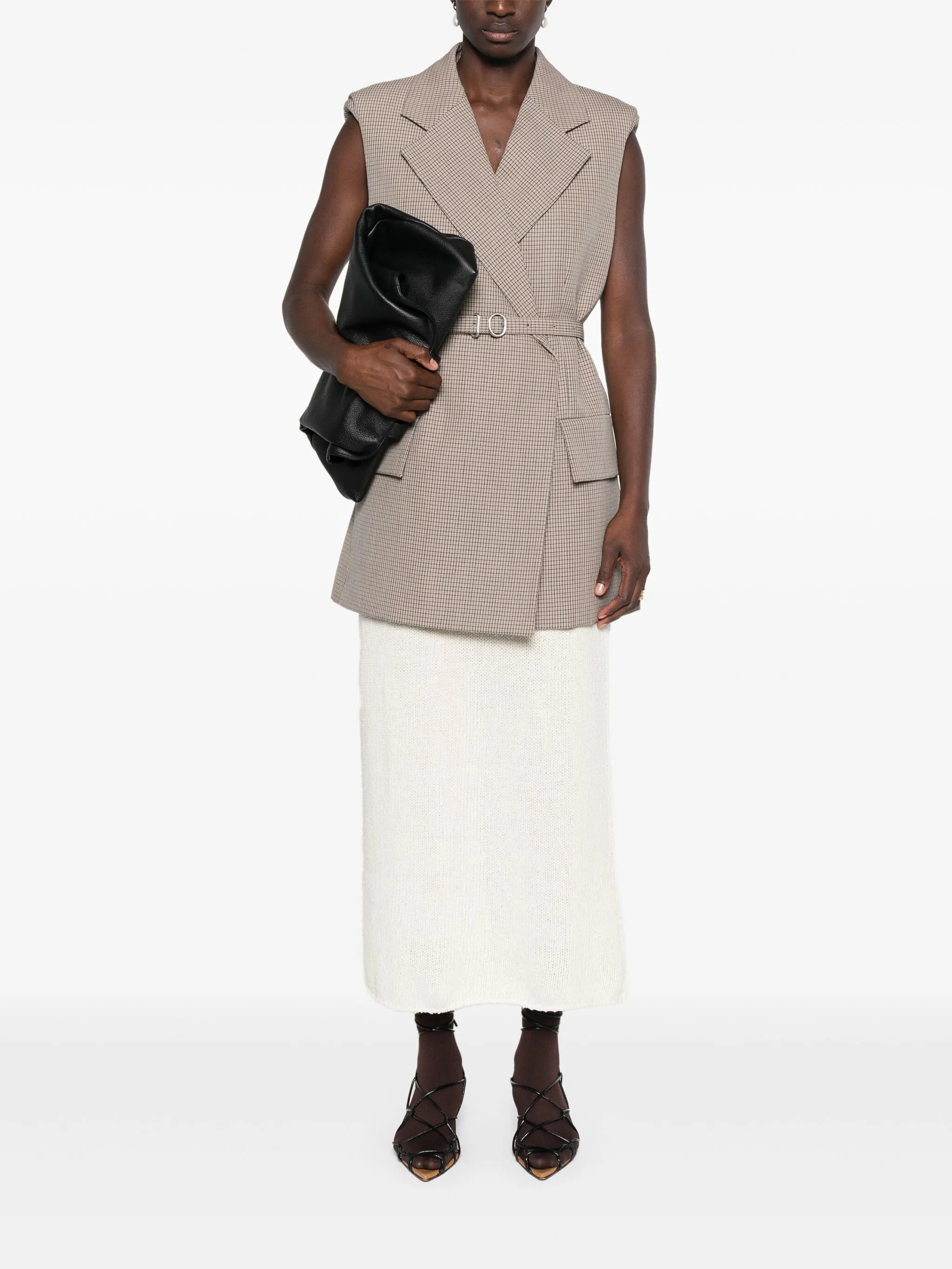 checked vest - 2