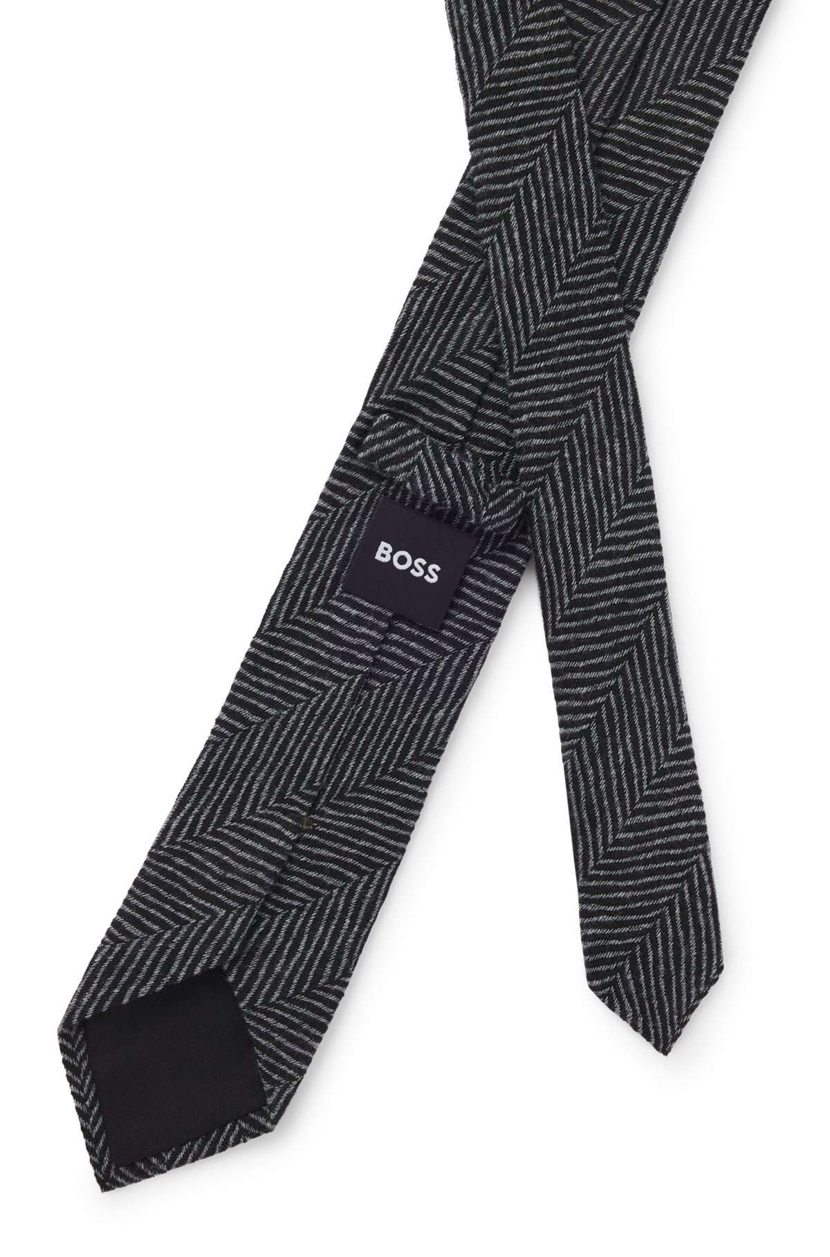 JACQUARD-STRUCTURE TIE IN WOOL - 5
