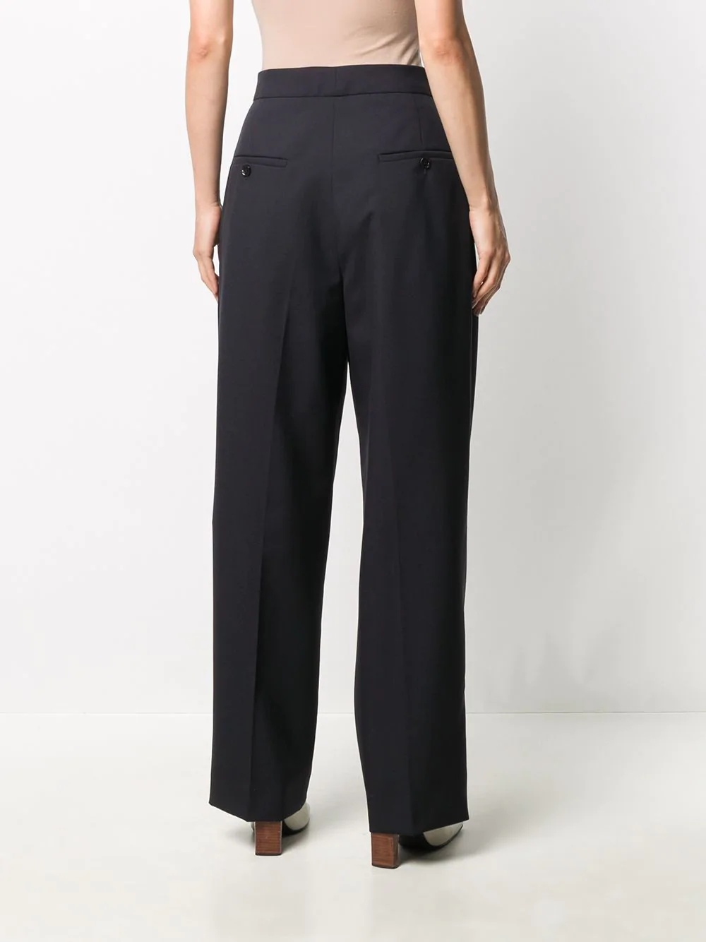 tailored wide-leg trousers - 4