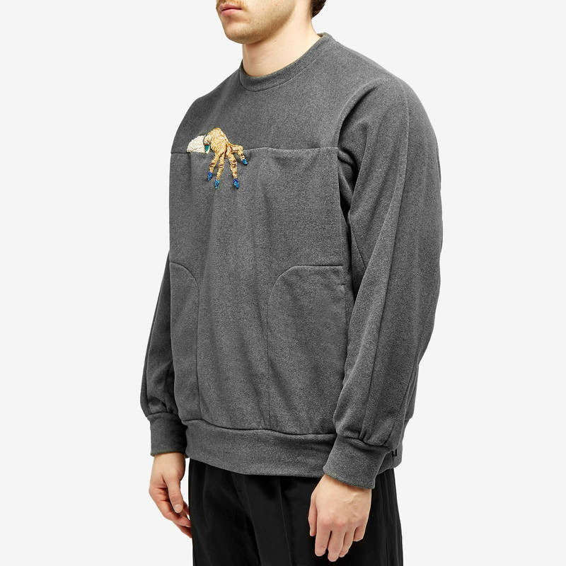 UNDERCOVER Undercover Embroidered Hand Crew Knit outlook