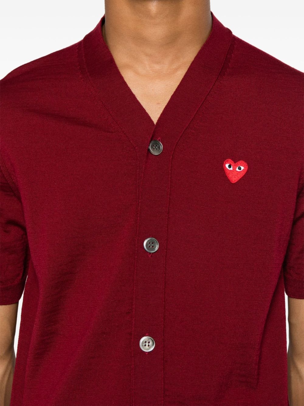 V-neck wool cardigan - 6