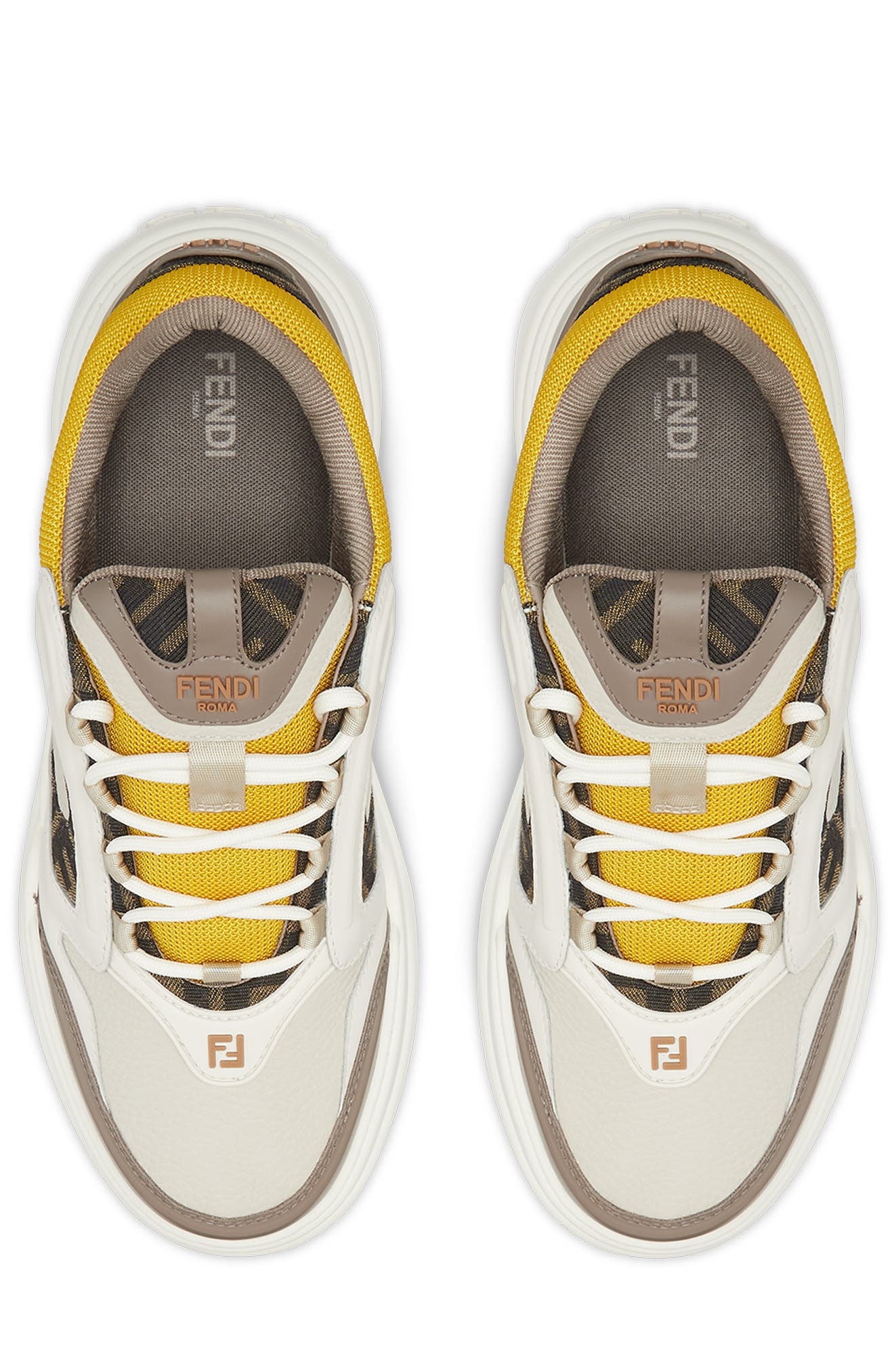 Fendi Force Sneaker in F1Rsv Tartuf/latte/g.fendi at Nordstrom - 3