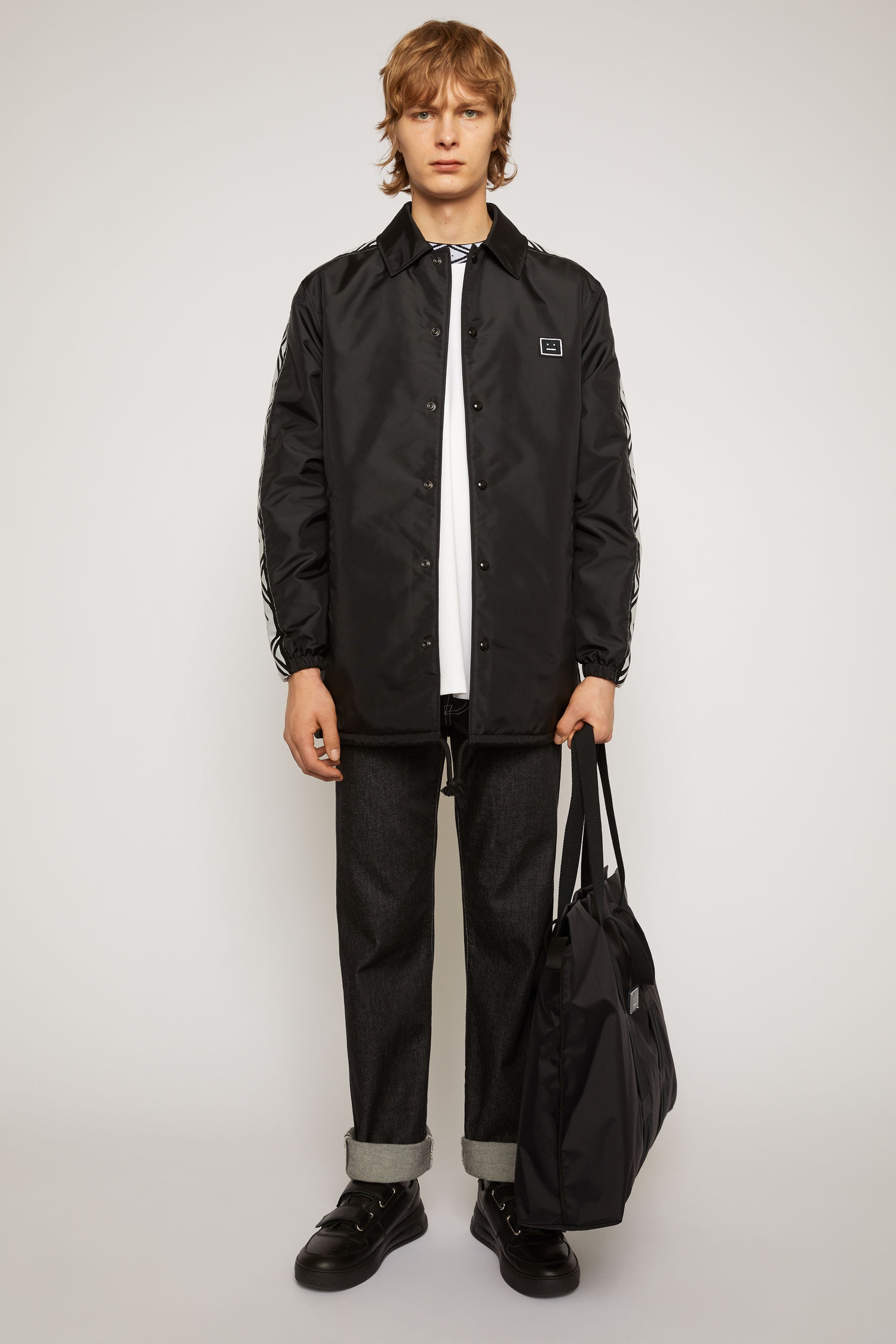 Face motif coach jacket black - 2