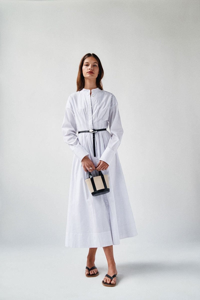 STAUD ALLORA MINI TOTE CREAM BLACK 4