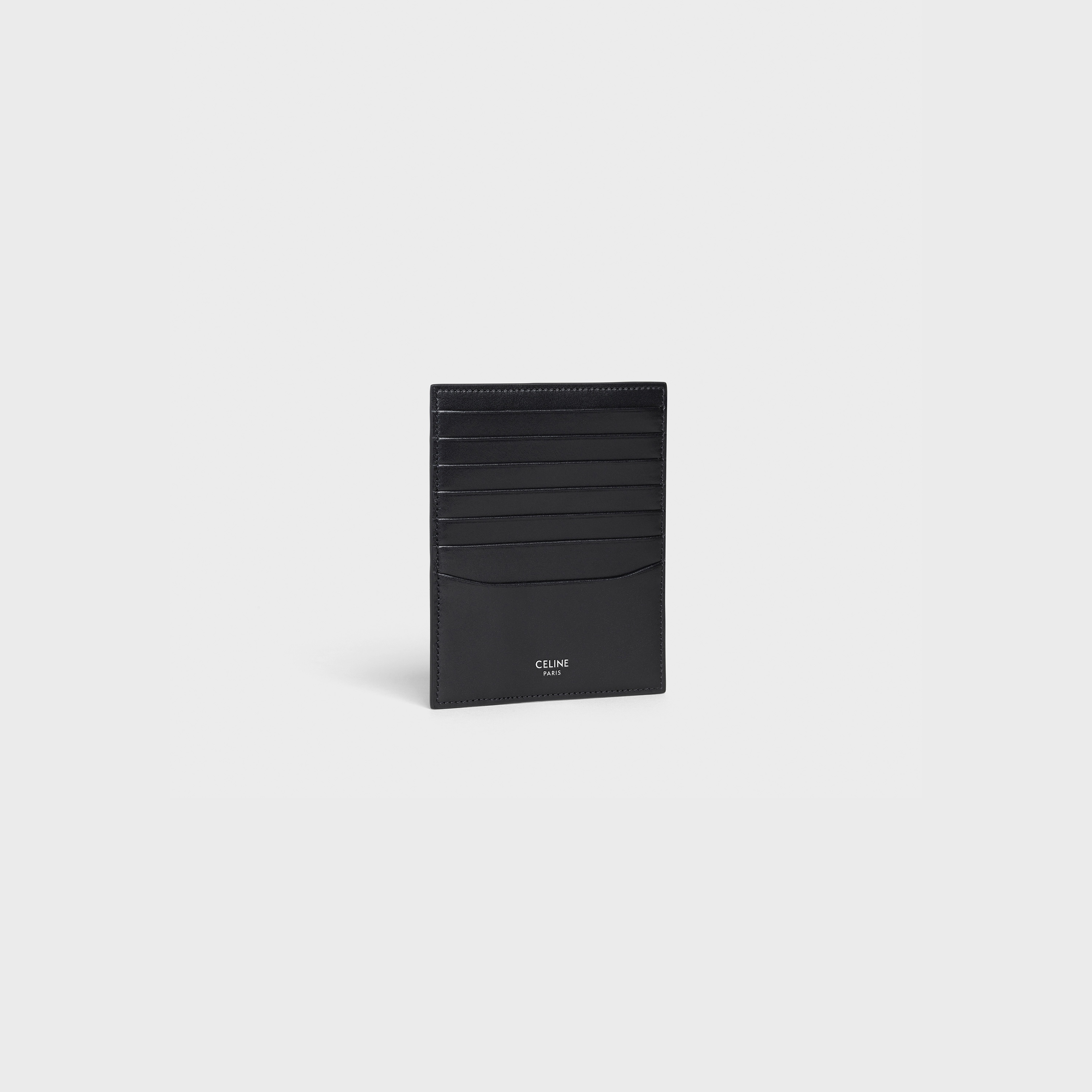 VERTICAL CARD HOLDER  IN  SMOOTH CALFSKIN - 2