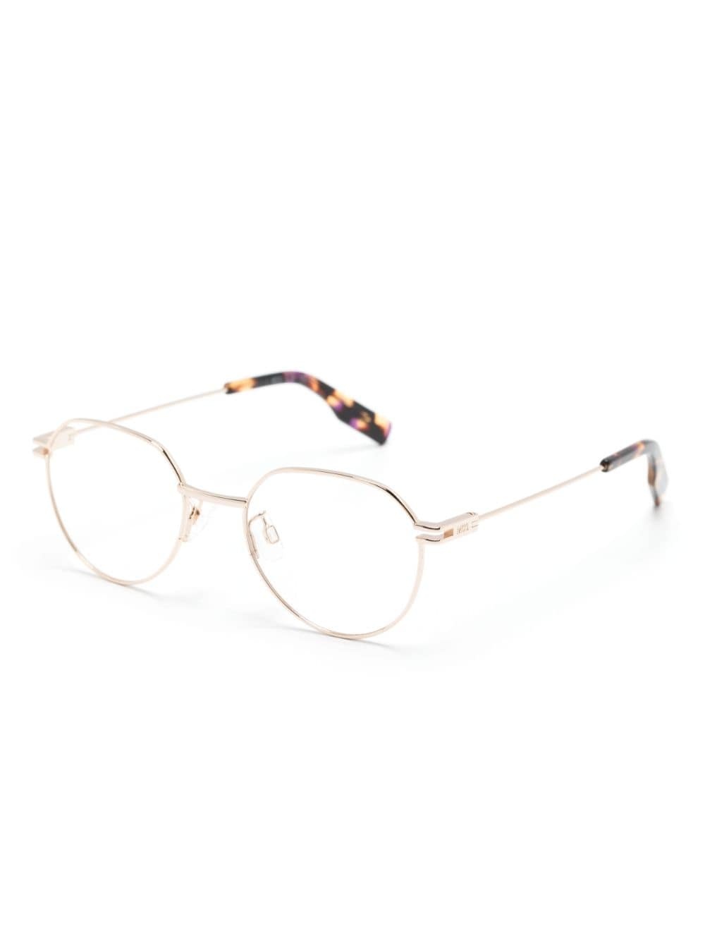 metallic round-frame glasses - 2