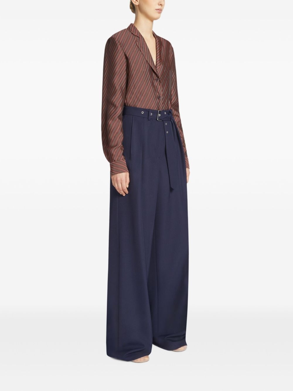 pleat-detailing trousers - 3