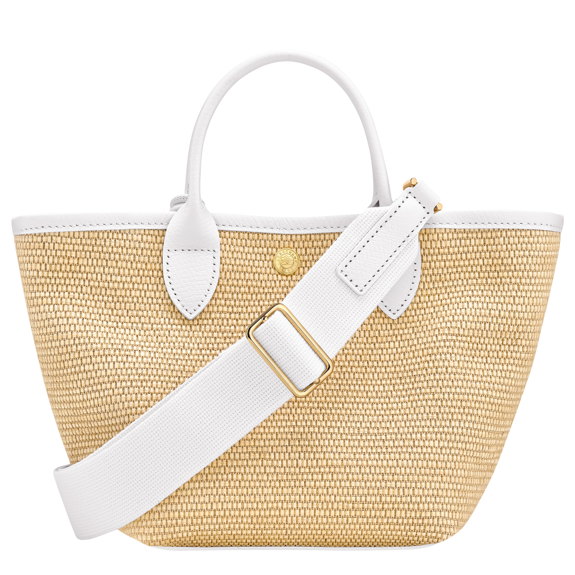 Le Pliage Collection Basket bag White - Canvas - 4