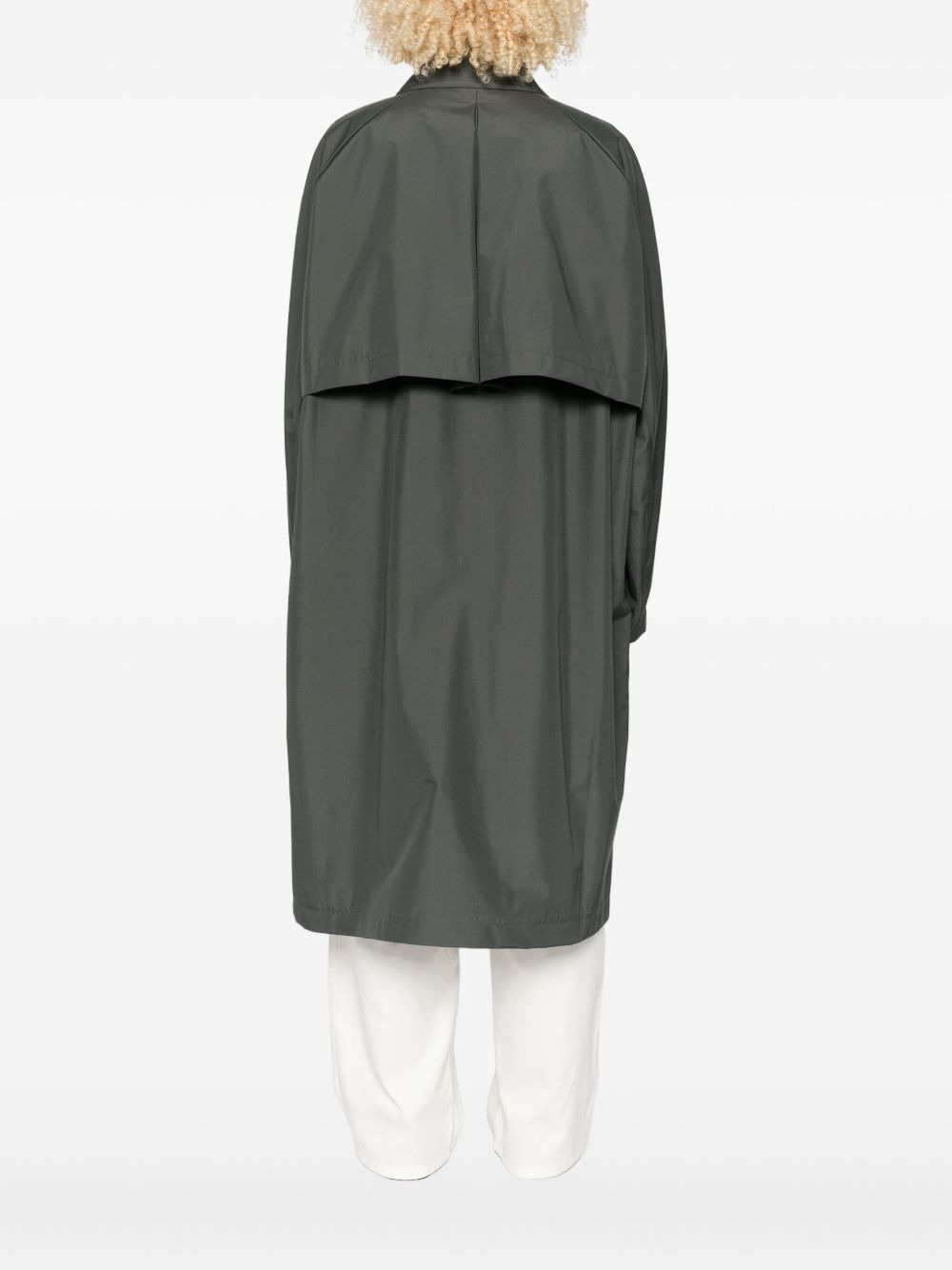 buttoned patch-pocket coat - 4