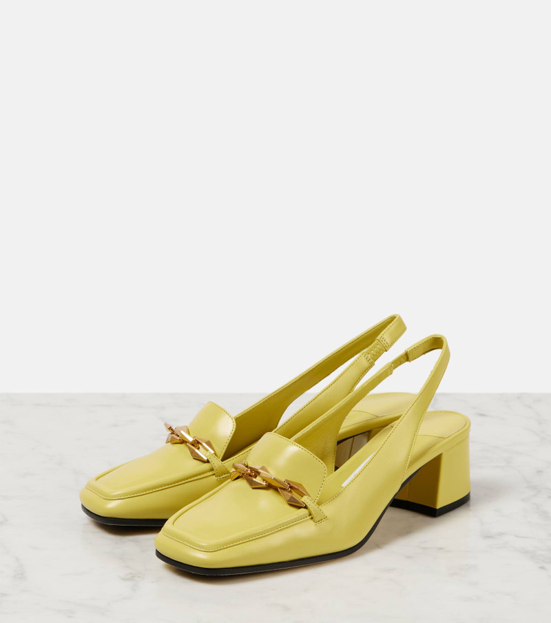 Diamond Tilda 45 leather slingback pumps 5