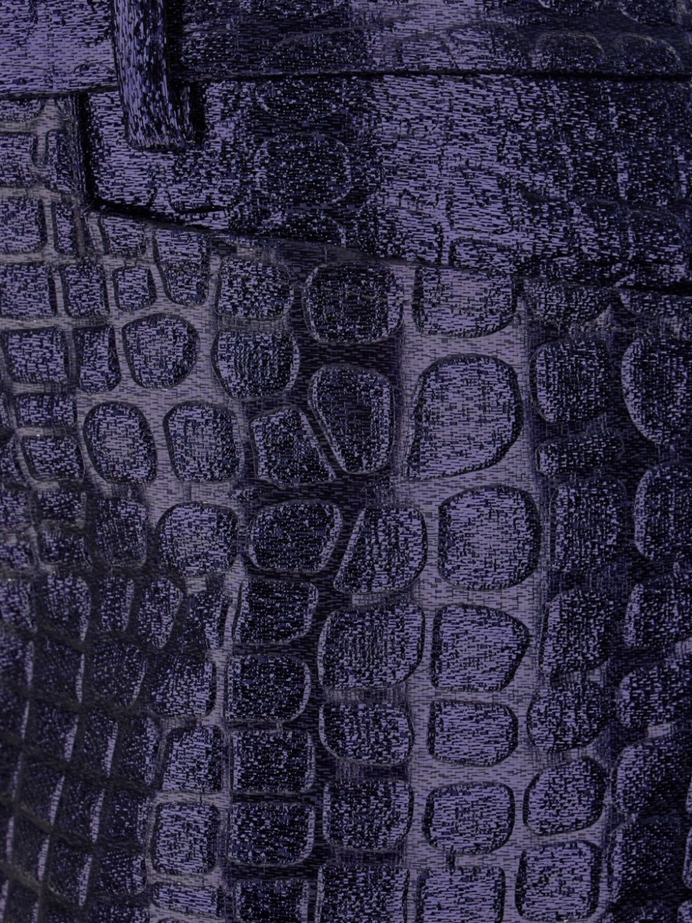 croc-effect shorts - 3