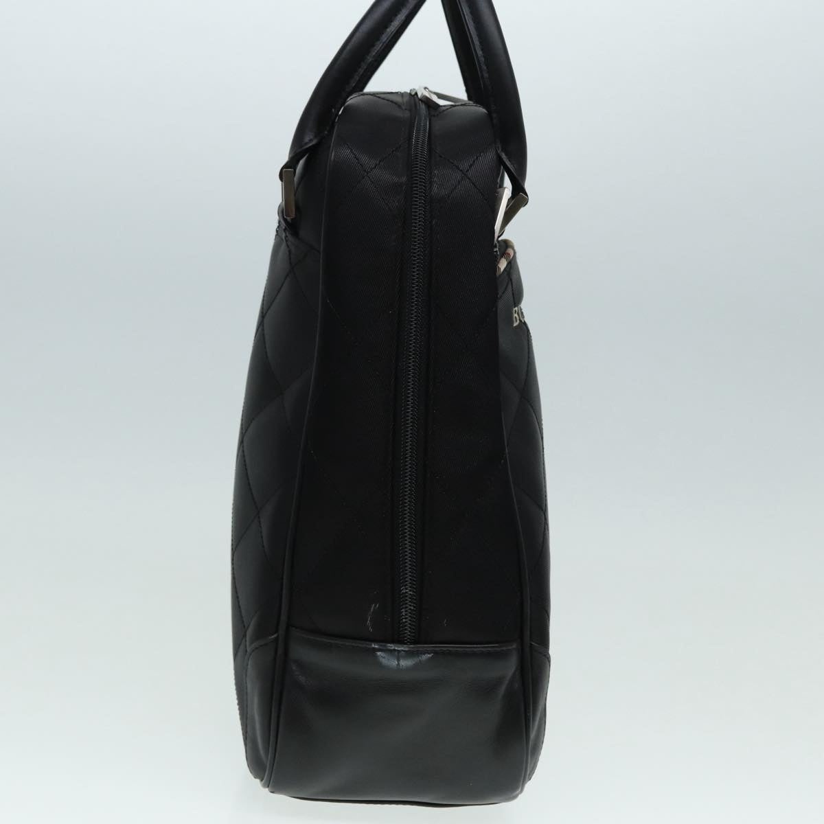 Burberry Hand Bag Nylon Black Silver - 4