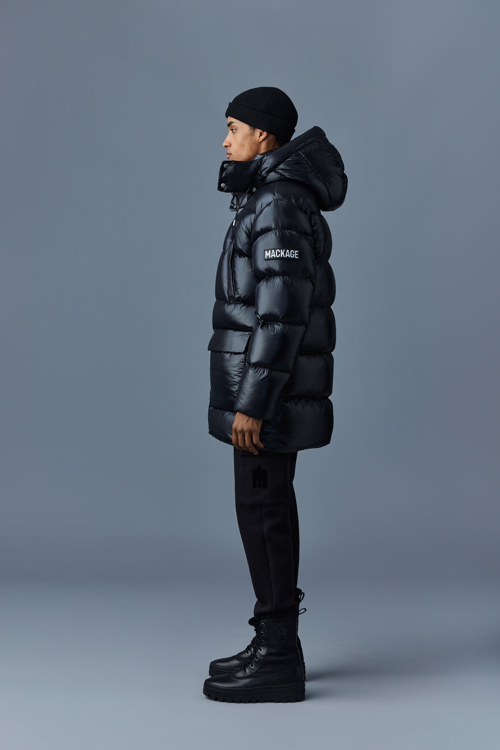 KENDRICK lustrous light down parka with hood - 3