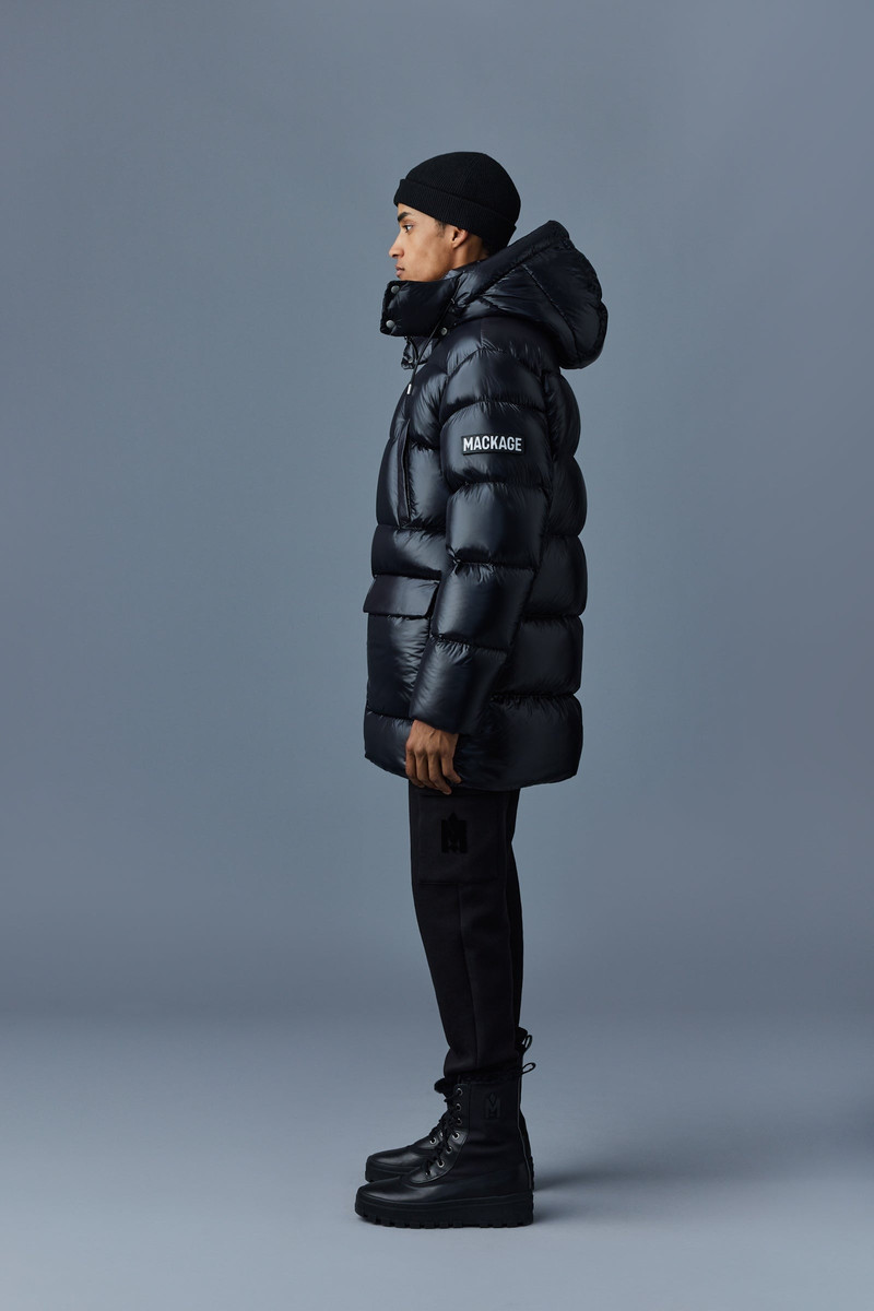 KENDRICK lustrous light down parka with hood 3