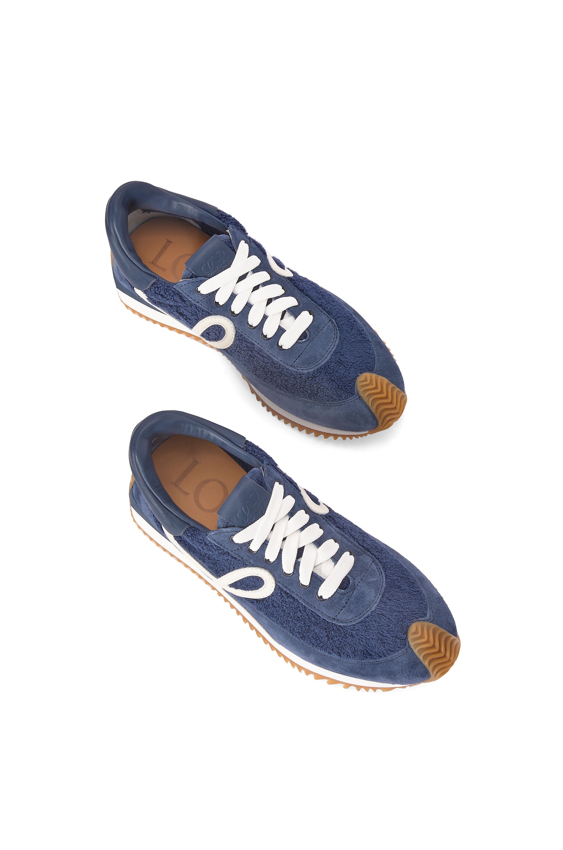 Flow runner in terry cloth and suede - 3