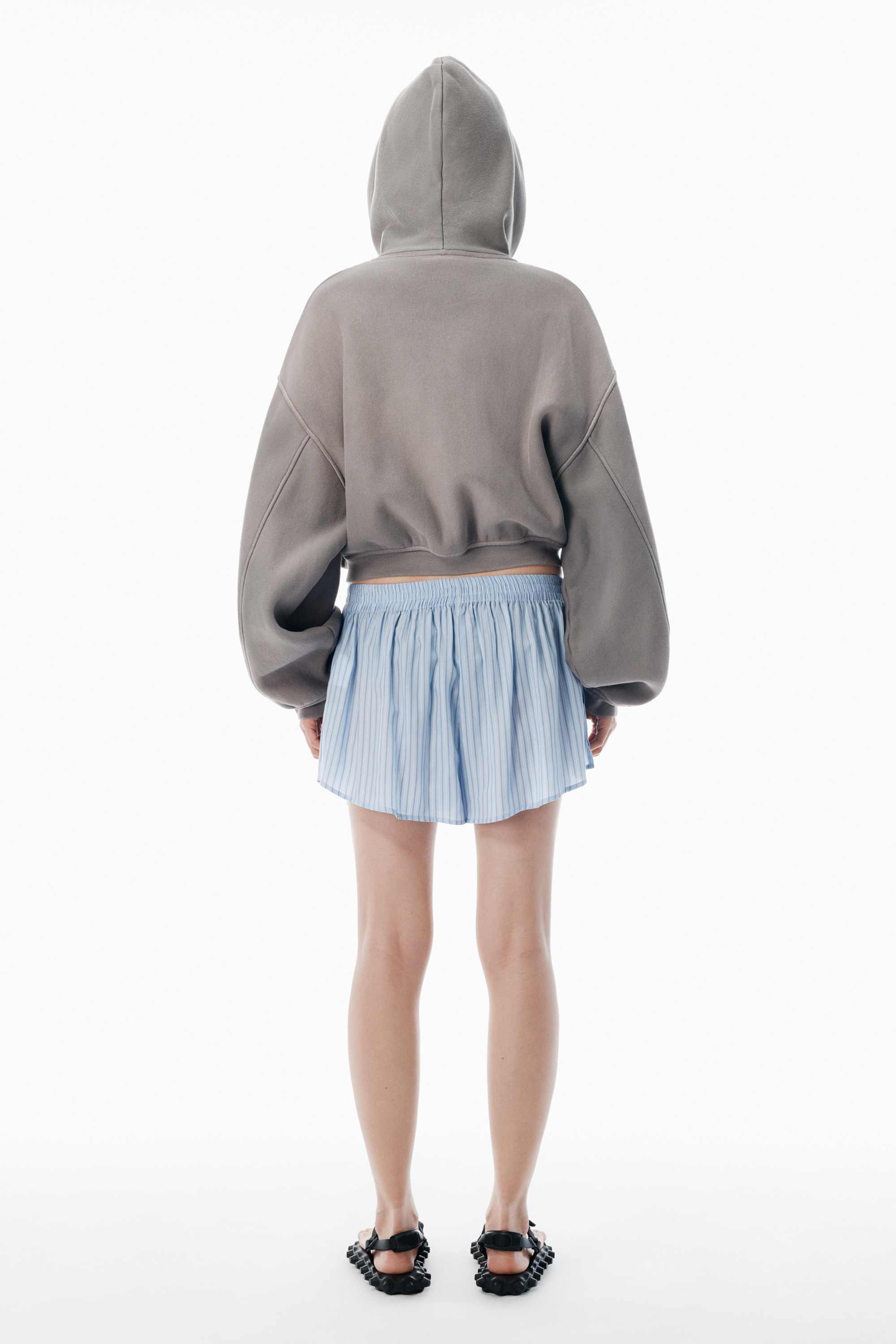 Blue Mid-Rise Boxer Shorts - 4