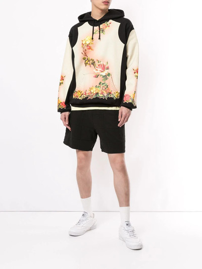 Supreme x Jean Paul Gaultier floral print hoodie  outlook