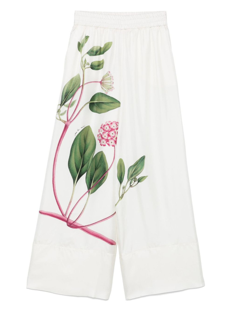 floral-print trousers 1