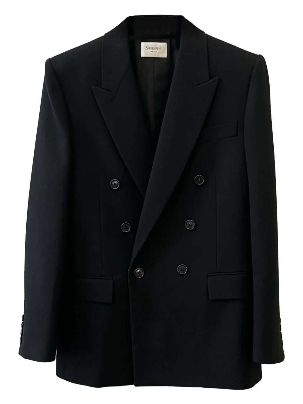 Cassandre double-breasted wool gabardine blazer - 1