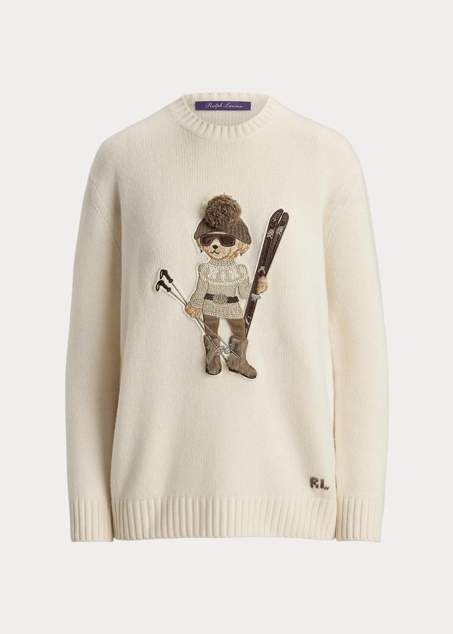 Holiday Polo Bear Cashmere Sweater - 1