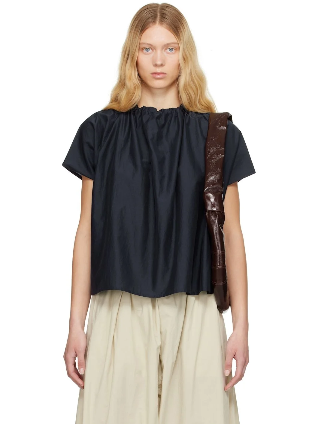 Navy 'The Poet' Top - 1