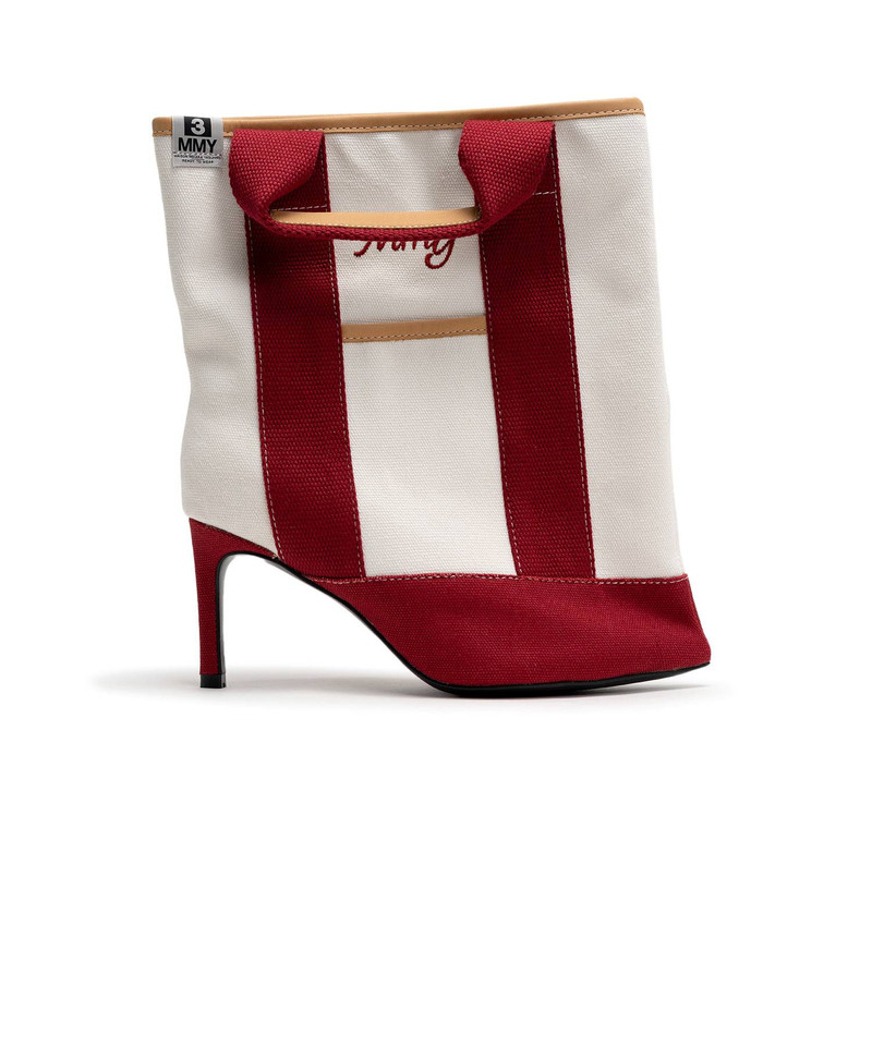 Tote Bag Detail Pin Heel Boots 4