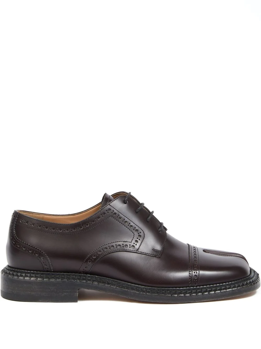 leather brogue shoes - 1