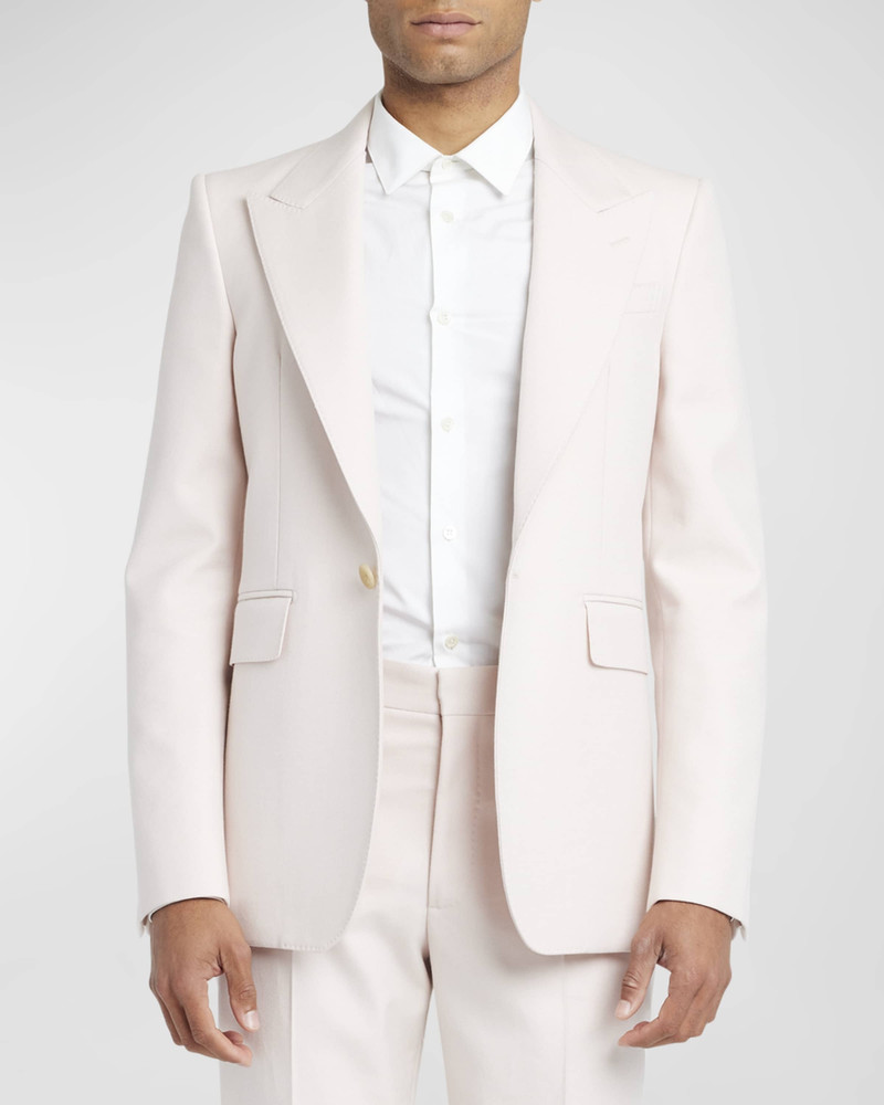 Men's Peak-Lapel Solid Sport Coat 2