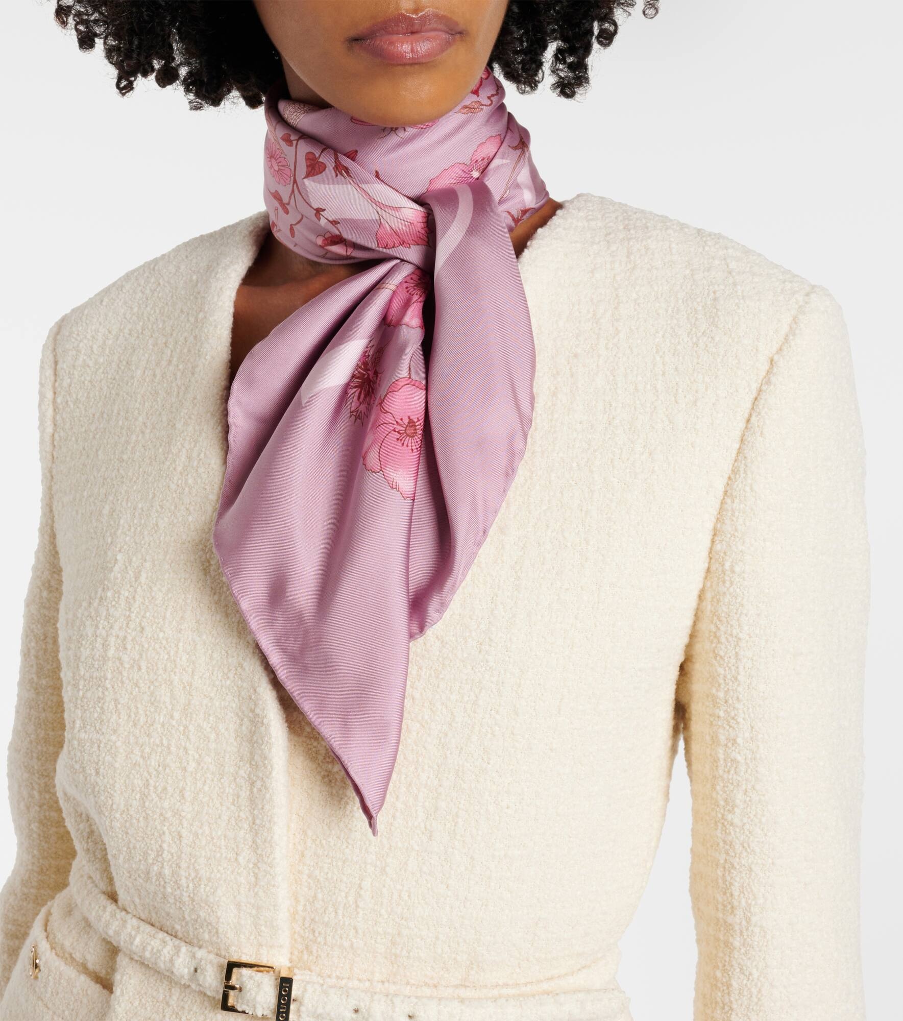 GG Shadow silk scarf - 2