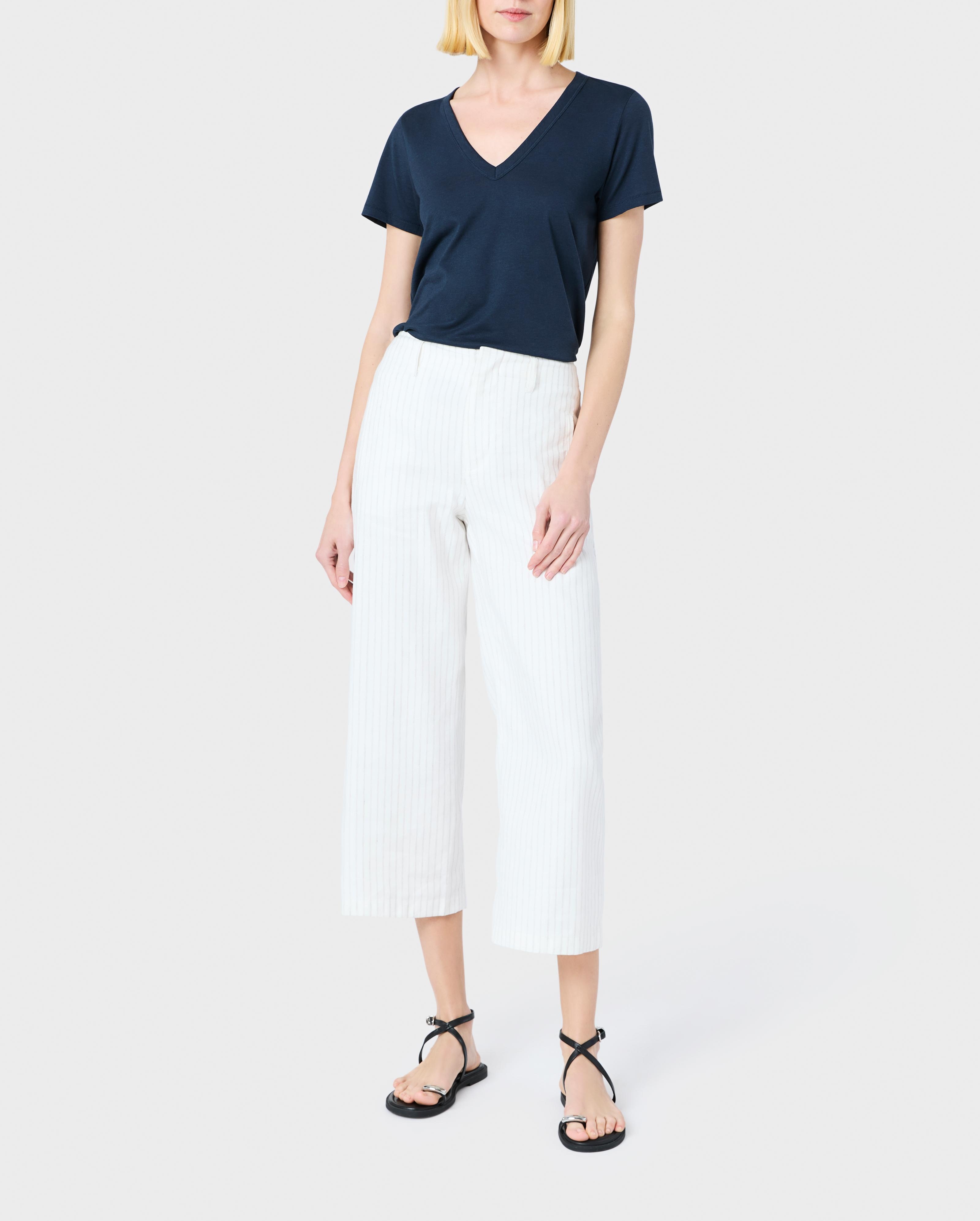 Dylan Cropped Cotton Pant - 1