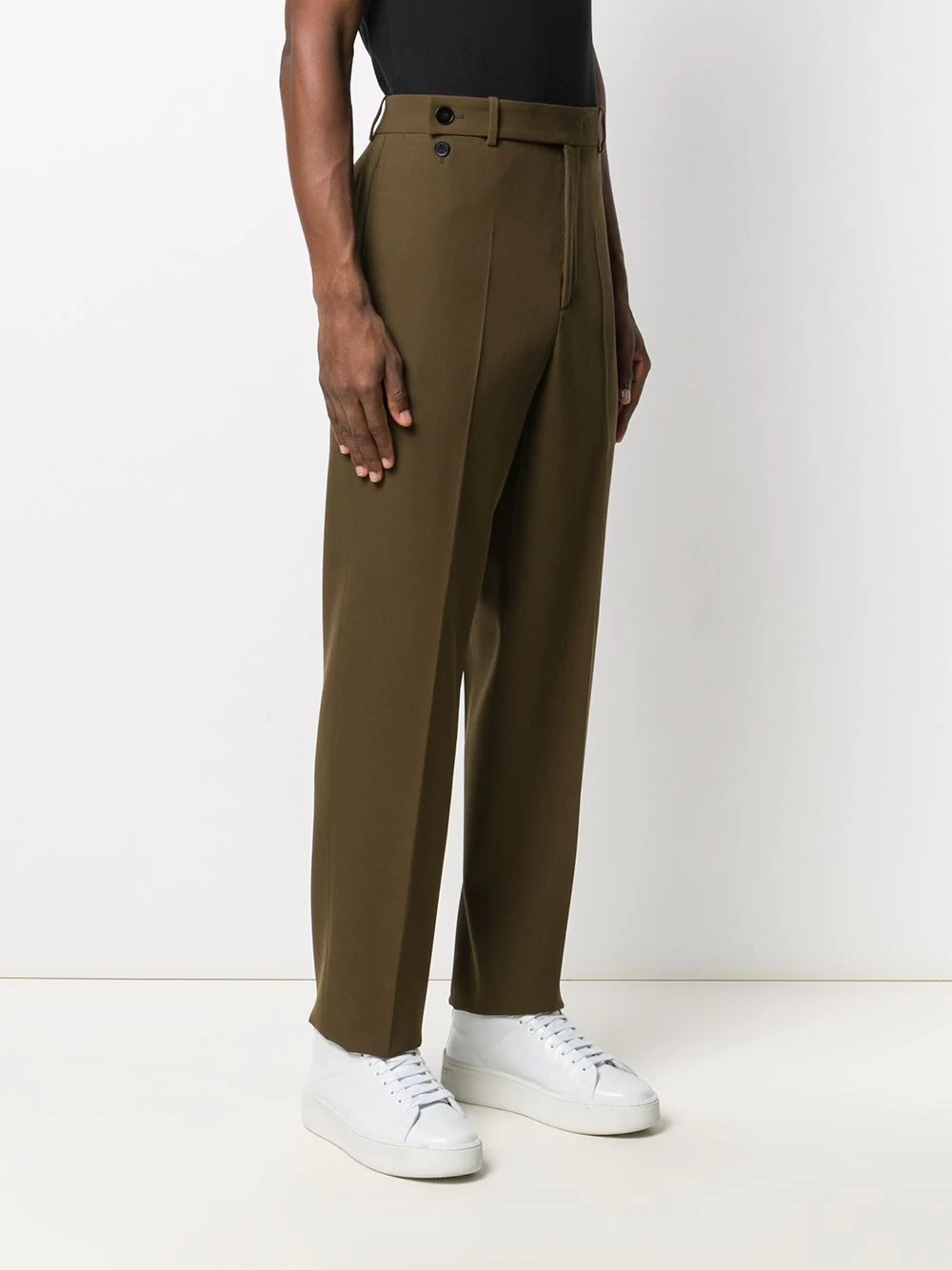 tailored straight-leg trousers - 3