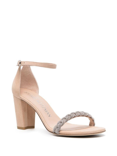 Stuart Weitzman Nudistcurve 80mm embellished sandals outlook